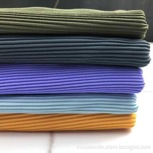Lycra 4 -Wege Stretch Stretch gestrickt geripptes Schwimmstoff